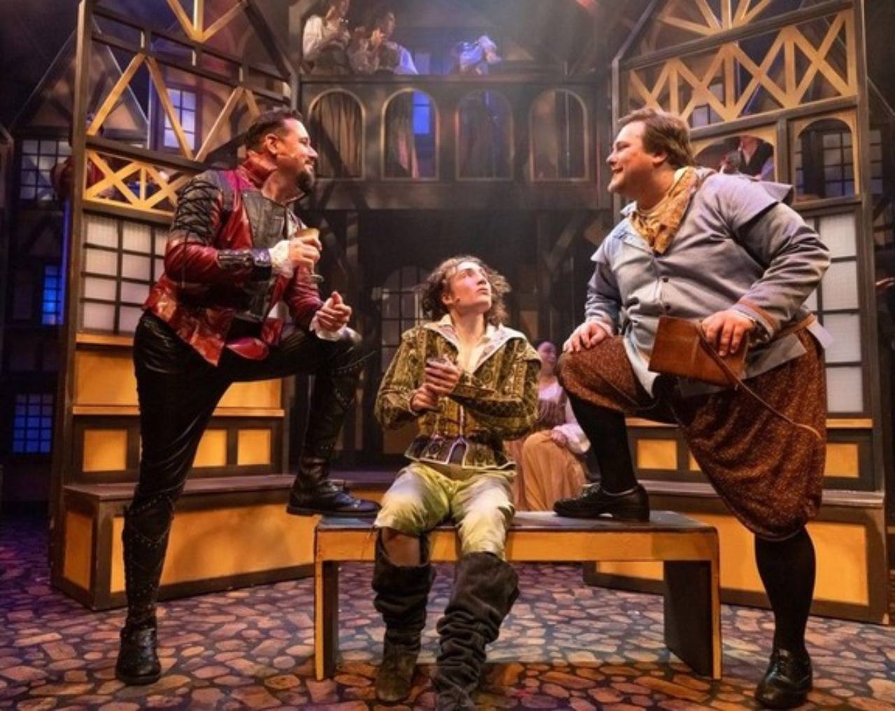 Tory Doctor performing on stage in a professional theatre production